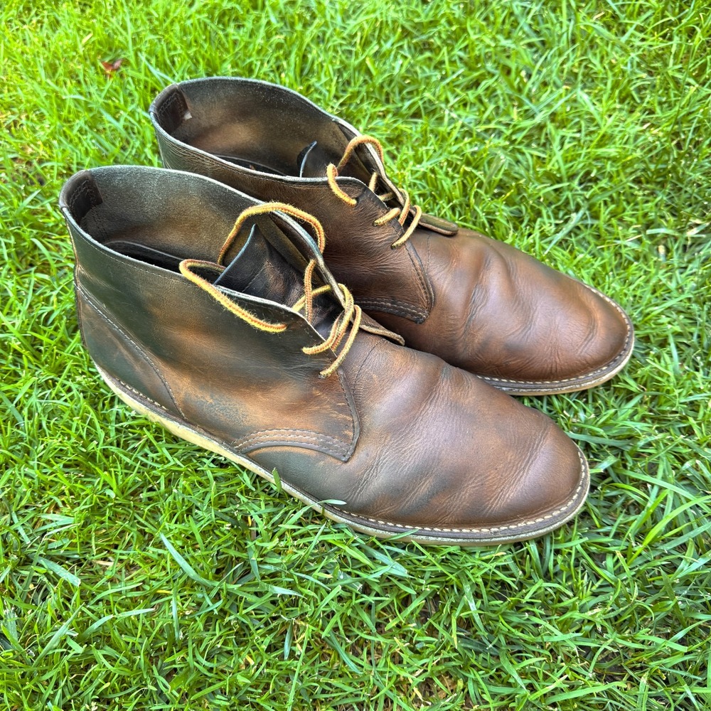 Red Wing Weekender 3324 Chukka Boots Men's US 12 Copper Rough Tough Leather USA